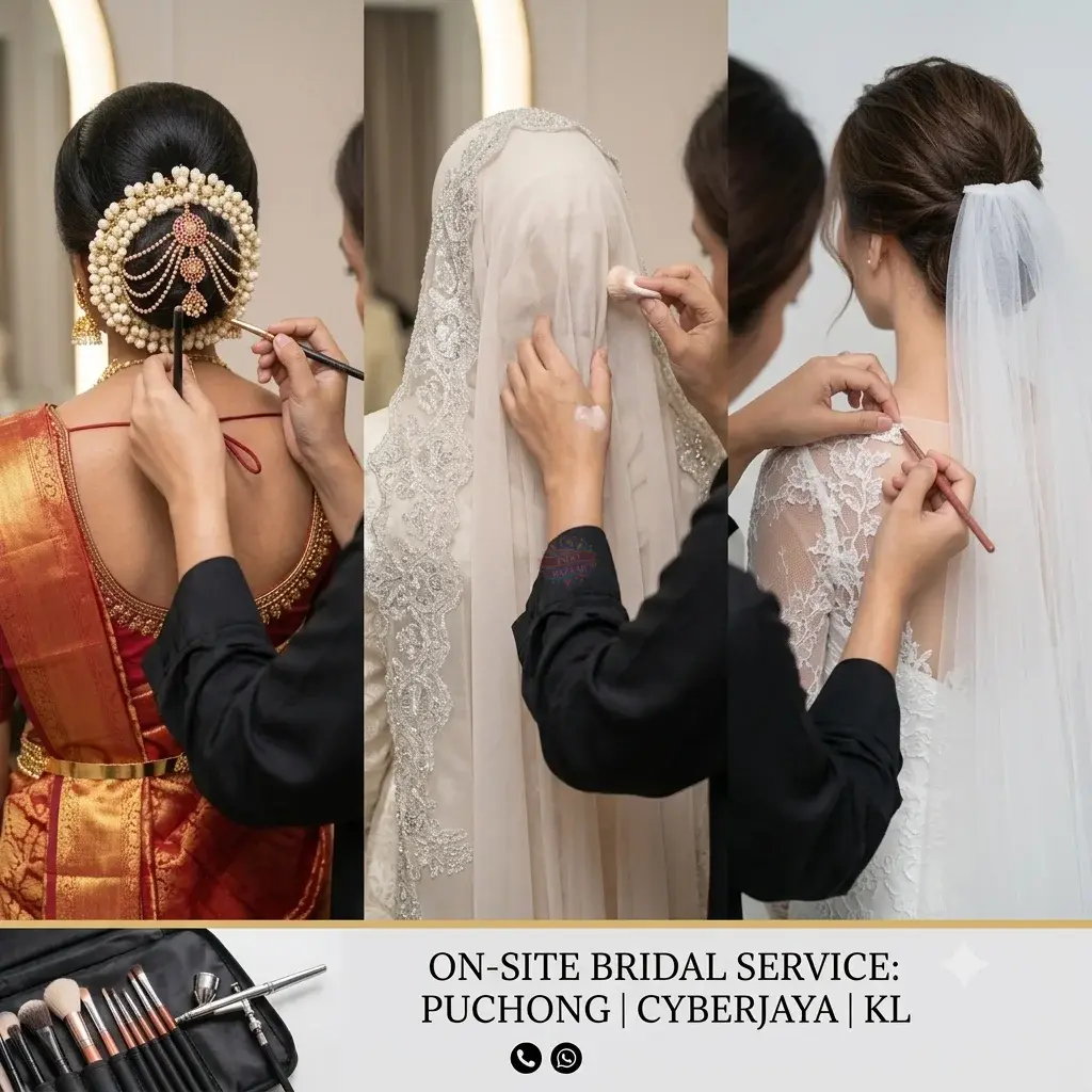 Bridal Makeup & Hair Styling – Indian, Malay & Modern Looks